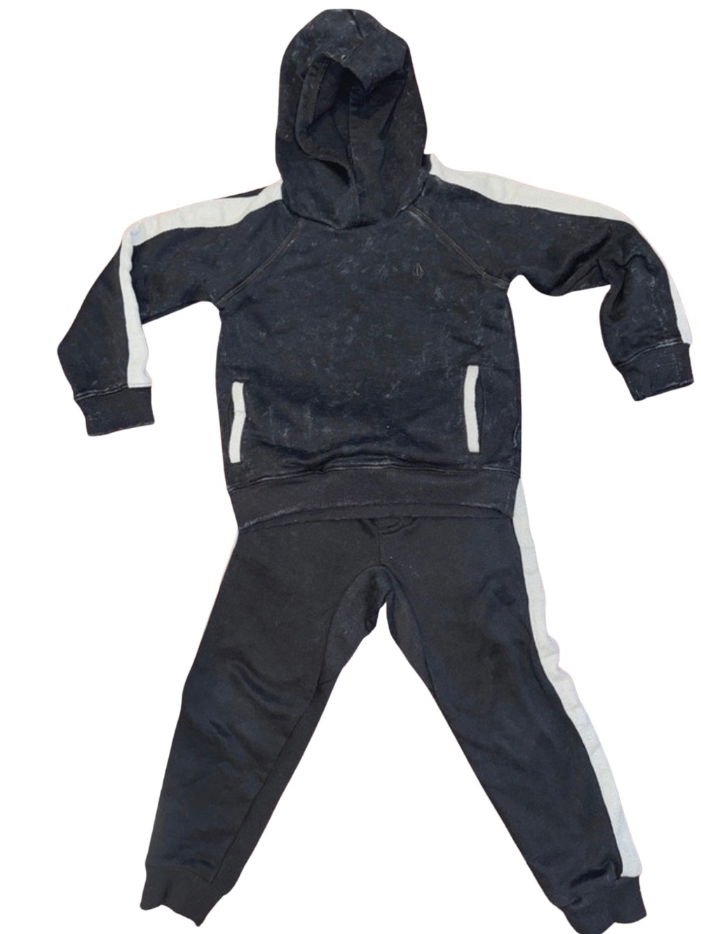 Volcom Black and Gray Hoodie & Jogger Set Size 5